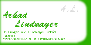 arkad lindmayer business card